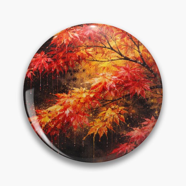 Item preview, Japanese Maple Autumn Watercolor Gallery Print designed and sold by Artist Bishhnu Banerji.