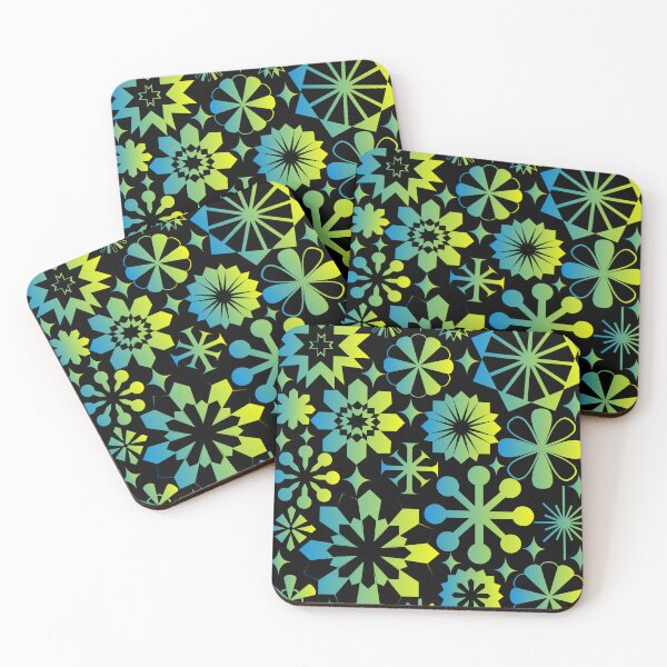 Item preview, Geometric Floral Retro Pattern designed and sold by NNAANN.