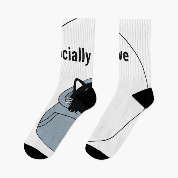 Item preview, Socially Selective Cat Shirt – Funny Introvert Black Cat Hoodie Cartoon Minimalist Meme Design designed and sold by Design-Pro-21.