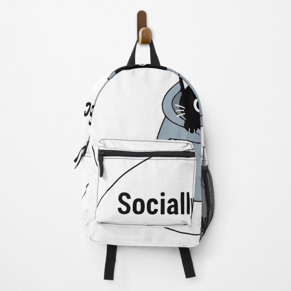 Item preview, Socially Selective Cat Shirt – Funny Introvert Black Cat Hoodie Cartoon Minimalist Meme Design designed and sold by Design-Pro-21.