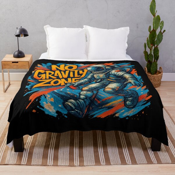 Item preview, No Gravity Zone - Urban Graffiti Astronaut Streetwear Art designed and sold by MKreative Studio.