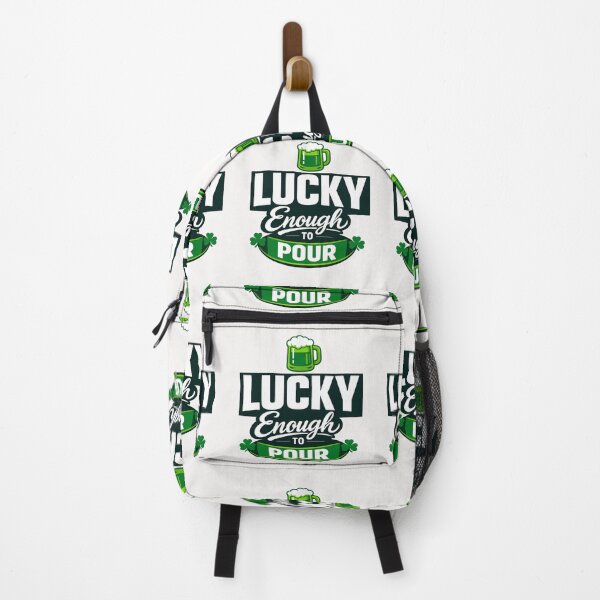 Item preview, Lucky Enough to Pour – Funny St. Patrick’s Day Beer designed and sold by Pawsome Quotes.