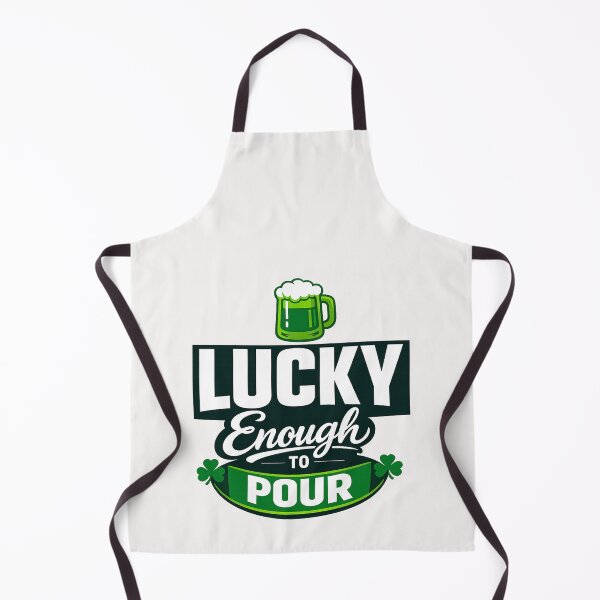 Item preview, Lucky Enough to Pour – Funny St. Patrick’s Day Beer designed and sold by Pawsome Quotes.