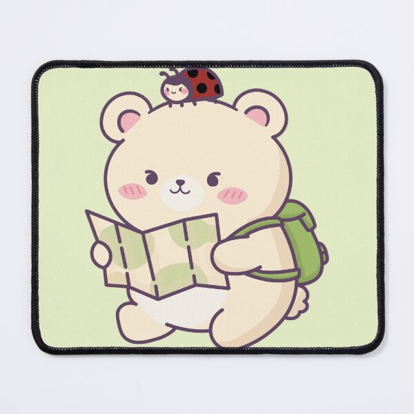 Item preview, Cute Traveler Bear Holding Map - Adorable Adventure Bear designed and sold by Artilura.