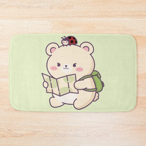 Item preview, Cute Traveler Bear Holding Map - Adorable Adventure Bear designed and sold by Artilura.