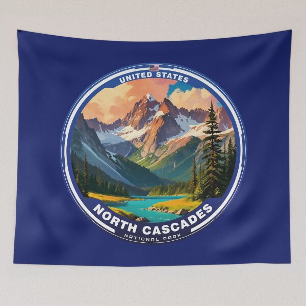 Aperçu de l'œuvre Parc national des CASCADES DU NORD, États-Unis créée et vendue par Thistle-TShop.