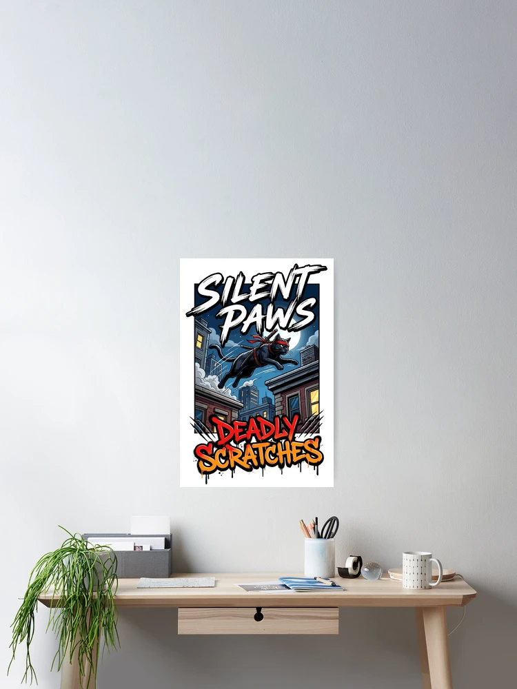Thumbnail 2 of 3, Poster, Silent Paws designed and sold by Remy490.