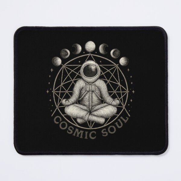 Item preview, Cosmic Soul - Meditating Astronaut Sacred Geometry Tattoo Art designed and sold by MKreative Studio.