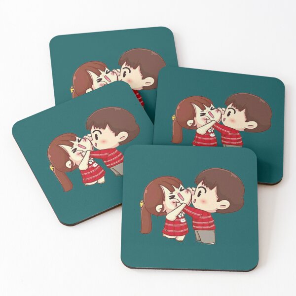 Item preview, Cute Chibi Couple Fighting - Funny Anime Love Art designed and sold by GunnuDesigns.