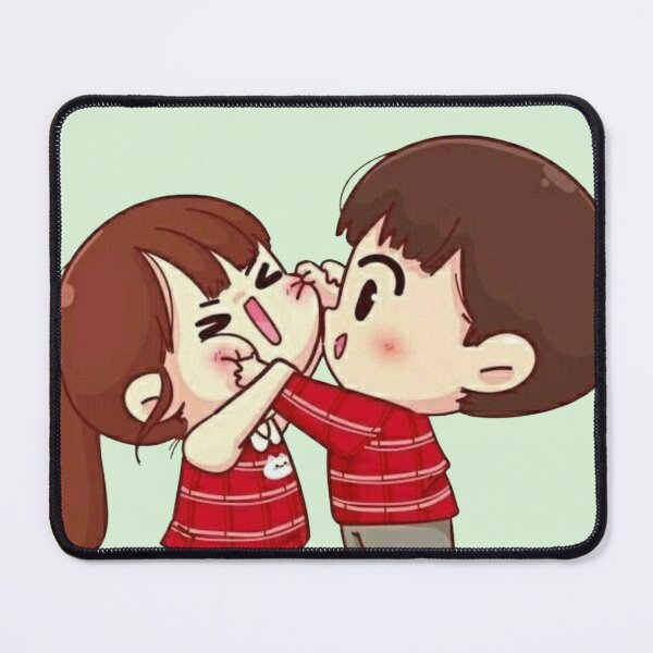 Item preview, Cute Chibi Couple Fighting - Funny Anime Love Art designed and sold by GunnuDesigns.