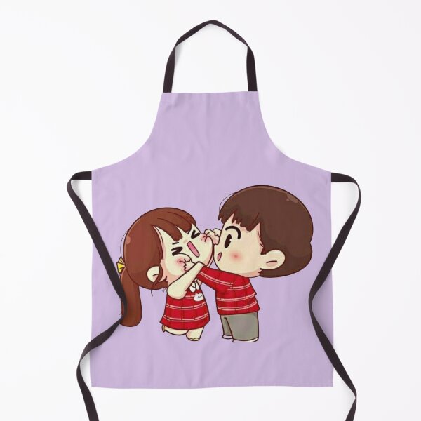 Item preview, Cute Chibi Couple Fighting - Funny Anime Love Art designed and sold by GunnuDesigns.