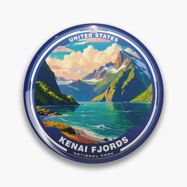 Item preview, Parque Nacional de los Fiordos de Kenai, EE. UU. designed and sold by Thistle-TShop.