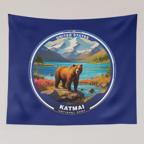 Item preview, KATMAI National Park USA  designed and sold by Thistle-TShop.