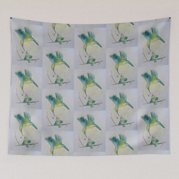Item preview, Australian Sunbirds Bird Watercolour Painting designed and sold by Garry Greenwood.