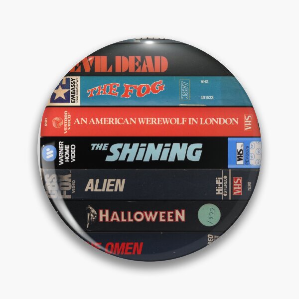 Item preview, Classic Horror Movies - Vintage VHS Spines designed and sold by Mr Mustard Prints.