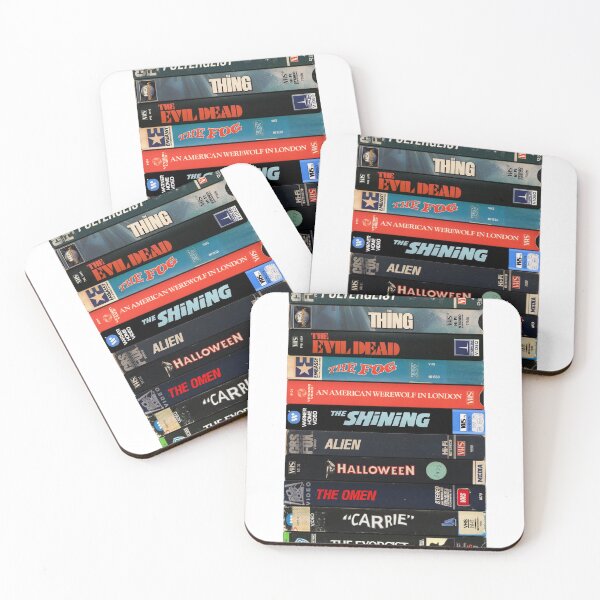 Item preview, Classic Horror Movies - Vintage VHS Spines designed and sold by Mr Mustard Prints.