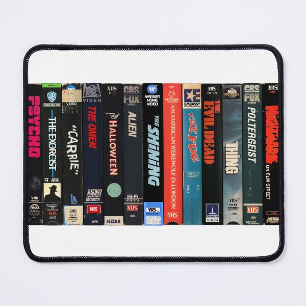 Item preview, Classic Horror Movies - Vintage VHS Spines designed and sold by Mr Mustard Prints.
