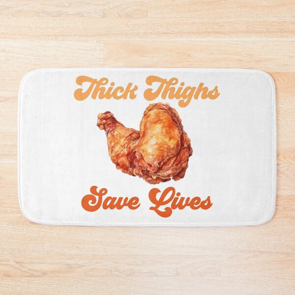 Item preview, thick thighs save lives - fried chicken tshirt designed and sold by thecamillest.