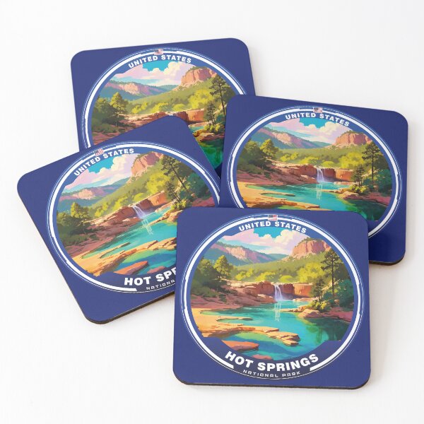 Item preview, HOT SPRINGS National Park USA  designed and sold by Thistle-TShop.