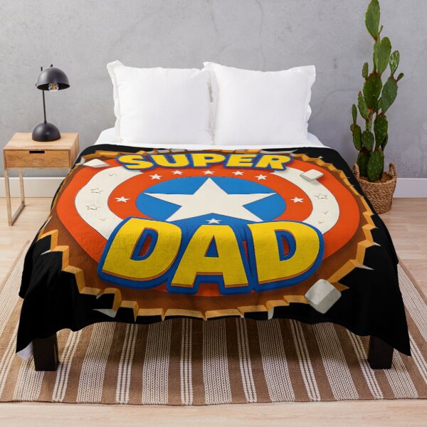 Item preview, Super Dad Superhero Shield 3D Comic Style Gift designed and sold by DrukNaStyl.