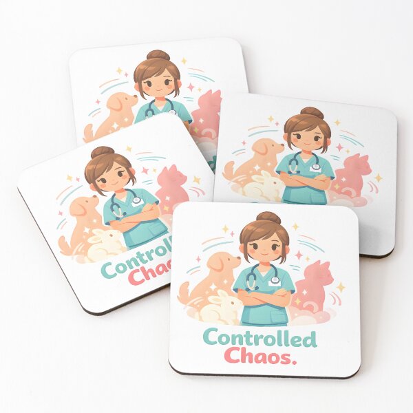 Item preview, Controlled Chaos – Funny Veterinary Clinic Humor Design for Vet Techs designed and sold by Bettybee00.