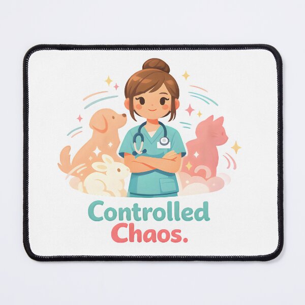 Item preview, Controlled Chaos – Funny Veterinary Clinic Humor Design for Vet Techs designed and sold by Bettybee00.