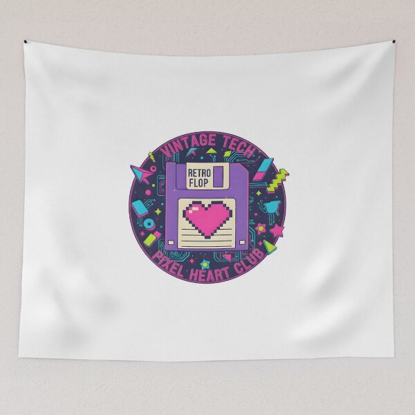 Item preview, Retro Floppy Disk & Pixel Heart designed and sold by NicheLab.
