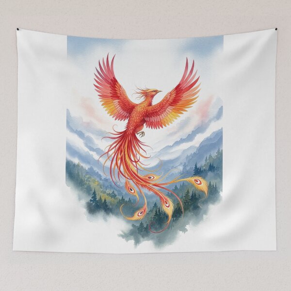 Item preview, Phoenix Watercolor designed and sold by Aureluxe.