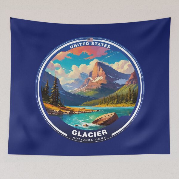 Aperçu de l'œuvre Parc national de GLACIER, États-Unis créée et vendue par Thistle-TShop.