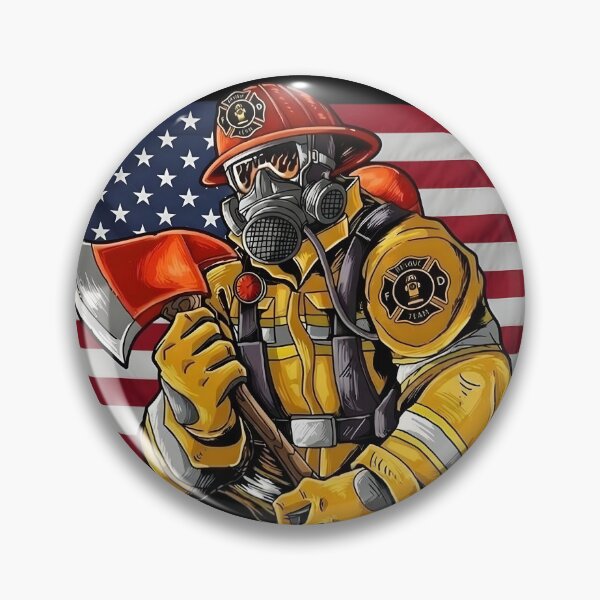 Item preview, American Firefighter Hero USA Flag Patriotic Art designed and sold by DrukNaStyl.