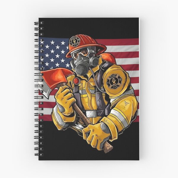 Item preview, American Firefighter Hero USA Flag Patriotic Art designed and sold by DrukNaStyl.