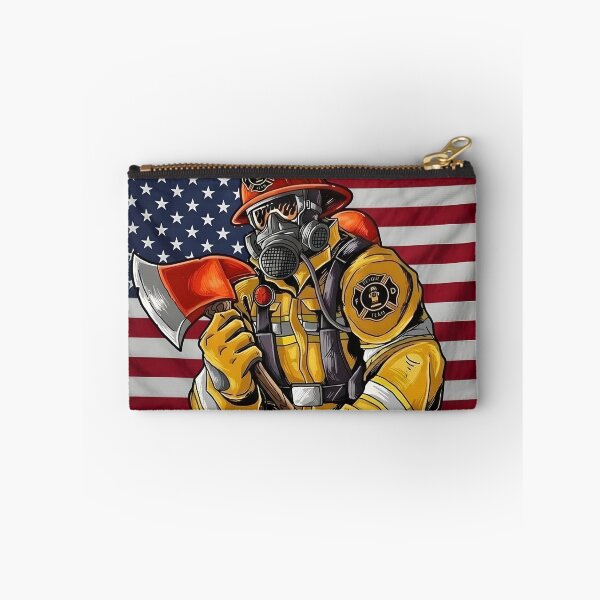 Item preview, American Firefighter Hero USA Flag Patriotic Art designed and sold by DrukNaStyl.