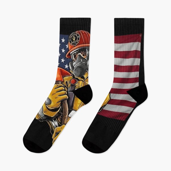 Item preview, American Firefighter Hero USA Flag Patriotic Art designed and sold by DrukNaStyl.
