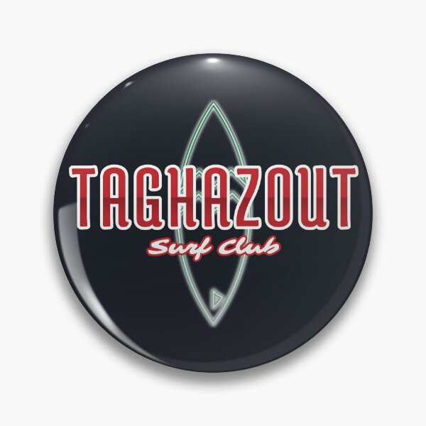 Item preview, Taghazout Surf Club Surfboard Design - Moroccan Flag Colors, Surfing Art, Beach Decor, Taghazout Surfing Gift, Morocco Beach Vibes, Surf Lover Artwork designed and sold by Bold & Brewed.
