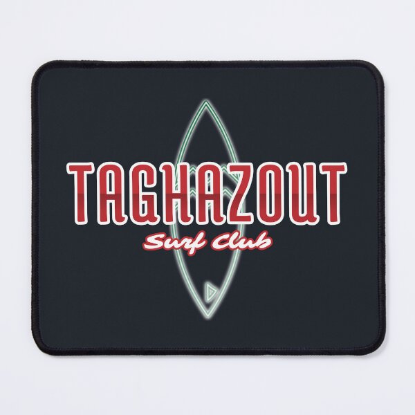 Item preview, Taghazout Surf Club Surfboard Design - Moroccan Flag Colors, Surfing Art, Beach Decor, Taghazout Surfing Gift, Morocco Beach Vibes, Surf Lover Artwork designed and sold by Bold & Brewed.