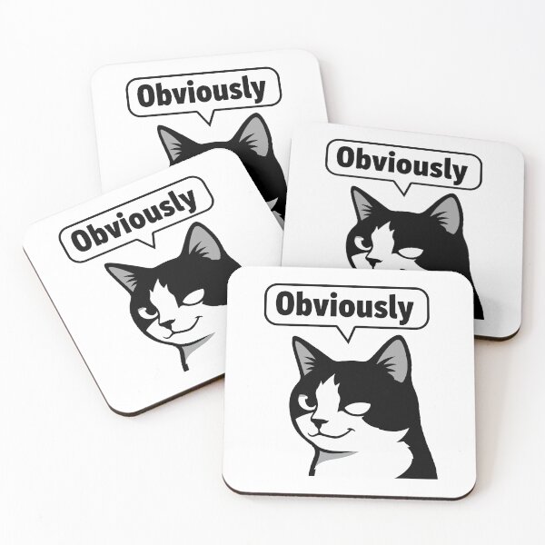 Item preview, Obviously Cat Shirt – Funny Smug Tuxedo Cat Meme Sarcastic Attitude Humor Design designed and sold by Design-Pro-21.