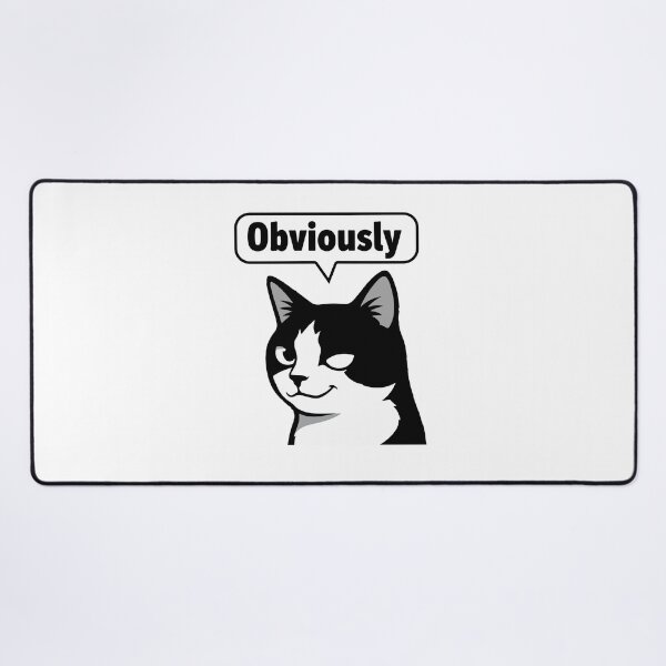 Item preview, Obviously Cat Shirt – Funny Smug Tuxedo Cat Meme Sarcastic Attitude Humor Design designed and sold by Design-Pro-21.