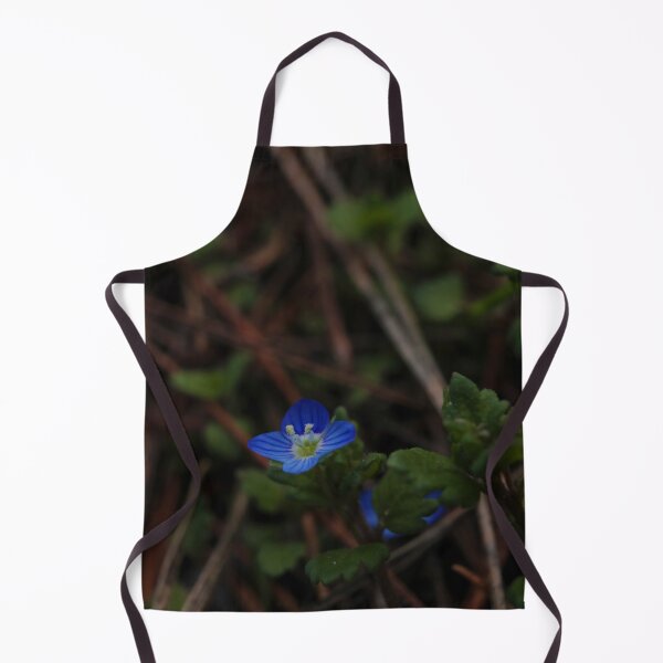 Item preview, Tiny Blue Veronica Flower on Forest Ground Macro designed and sold by vikko-art.
