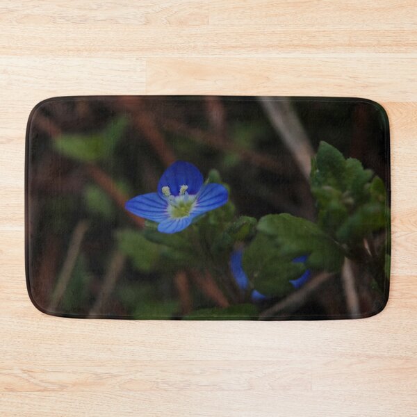 Item preview, Tiny Blue Veronica Flower on Forest Ground Macro designed and sold by vikko-art.