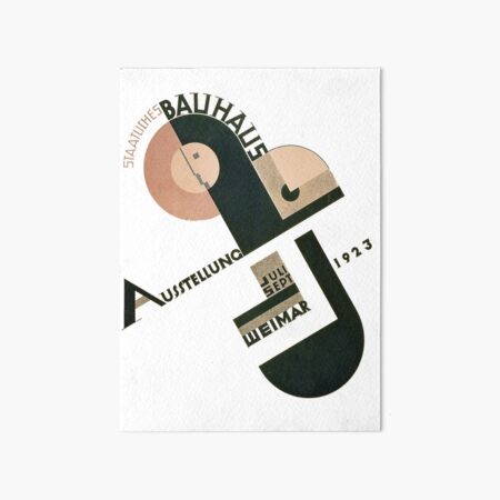 Logo Bauhaus au 1923 Weimar Publicité Impression rigide