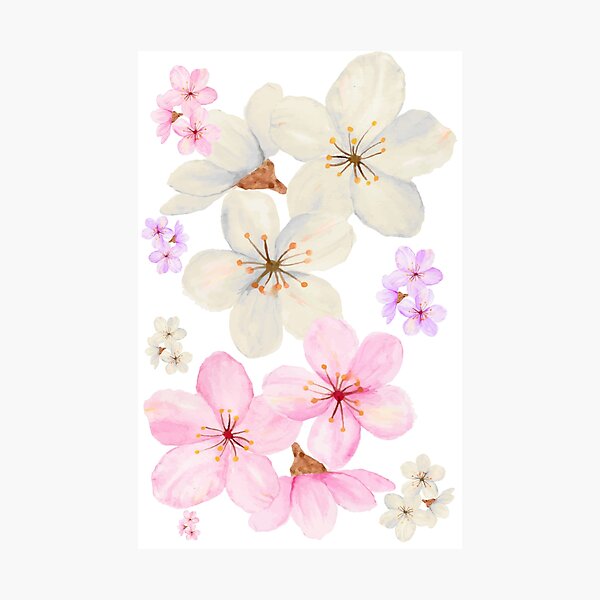 Item preview, Cherry flowers designed and sold by giraffe_create .
