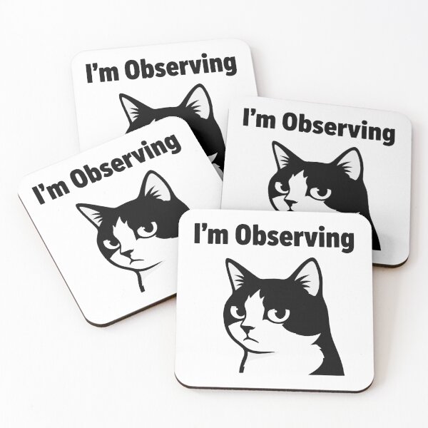 Item preview, I’m Observing Cat Shirt – Funny Tuxedo Cat Minimalist Vector Sarcastic Watching Humor Design designed and sold by Design-Pro-21.