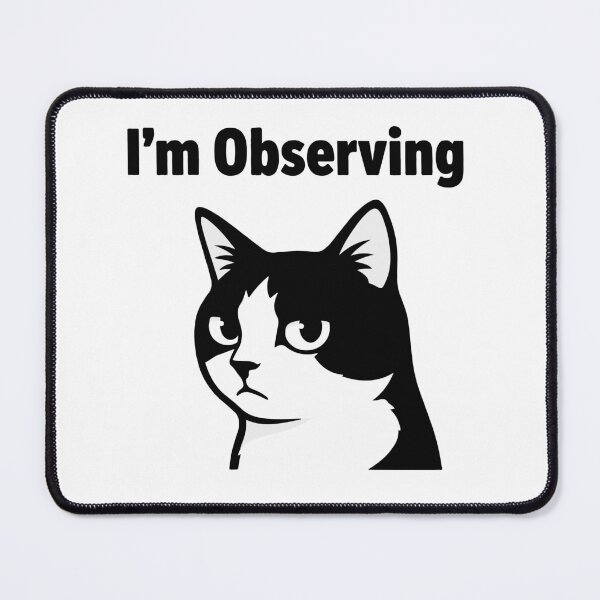 Item preview, I’m Observing Cat Shirt – Funny Tuxedo Cat Minimalist Vector Sarcastic Watching Humor Design designed and sold by Design-Pro-21.
