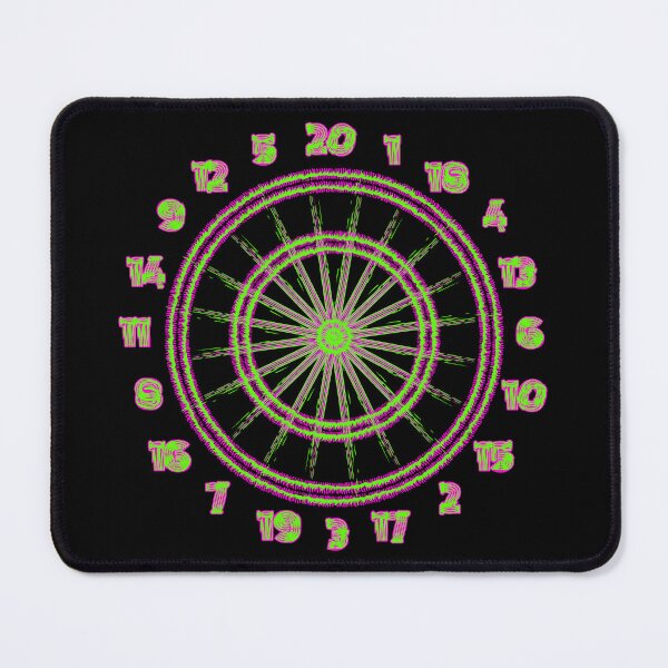 Item preview, Dartboard Neon PinkGreen designed and sold by LindenmannArts.