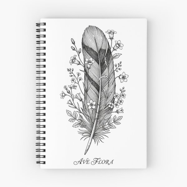 Item preview, Penna Vernalis - Vintage Botanical Feather Illustration designed and sold by LaurannaDesign.