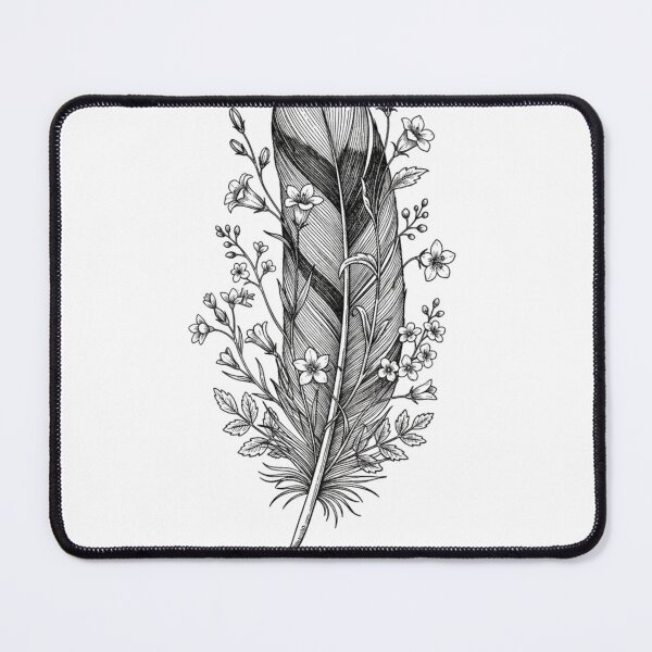 Item preview, Penna Vernalis - Vintage Botanical Feather Illustration designed and sold by LaurannaDesign.