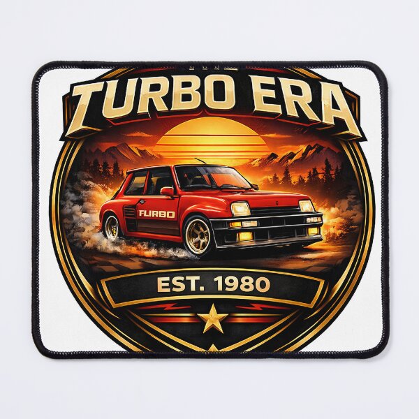 Item preview, The Turbo Era - 80s Turbo Hot Hatch Classic Car Badge designed and sold by ClassicThrottle.