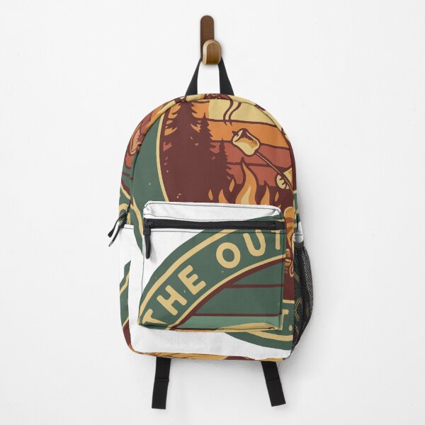 Item preview, The Outdoor Cat Shirt – Vintage Camping Cat Retro Campfire Adventure Tabby Cat Logo Design designed and sold by Design-Pro-21.