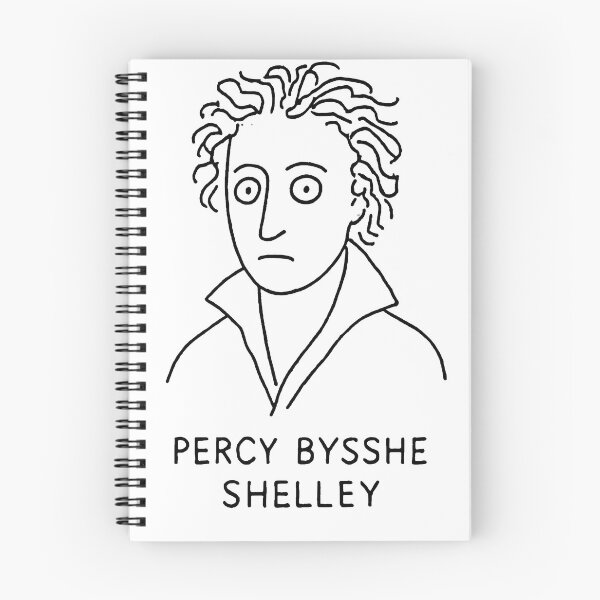 Item preview, Percy Bysshe Shelley Portrait – Minimalist Line Art Sketch in Bold Black and White designed and sold by Artsy-With.