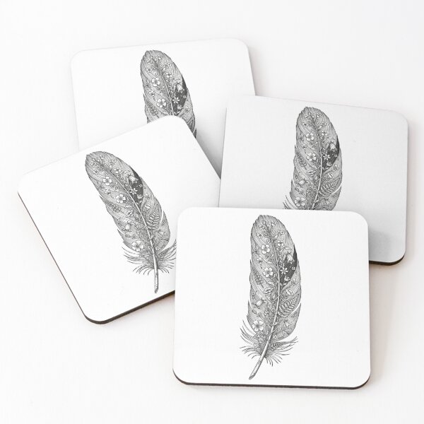 Item preview, Penna Vernalis - Vintage Botanical Feather Illustration designed and sold by LaurannaDesign.